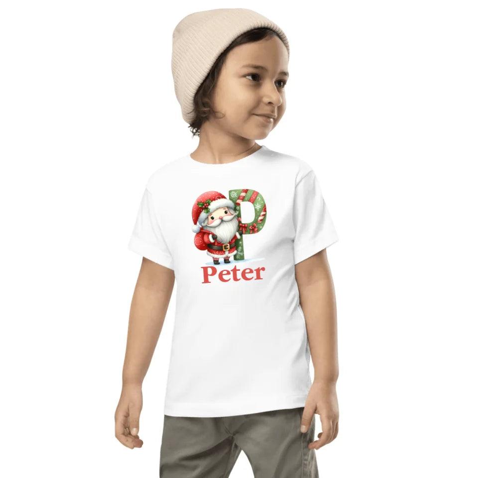 Custom Christmas Santa Alphabet T-Shirt – ART-TSH011 - ARTFULANE