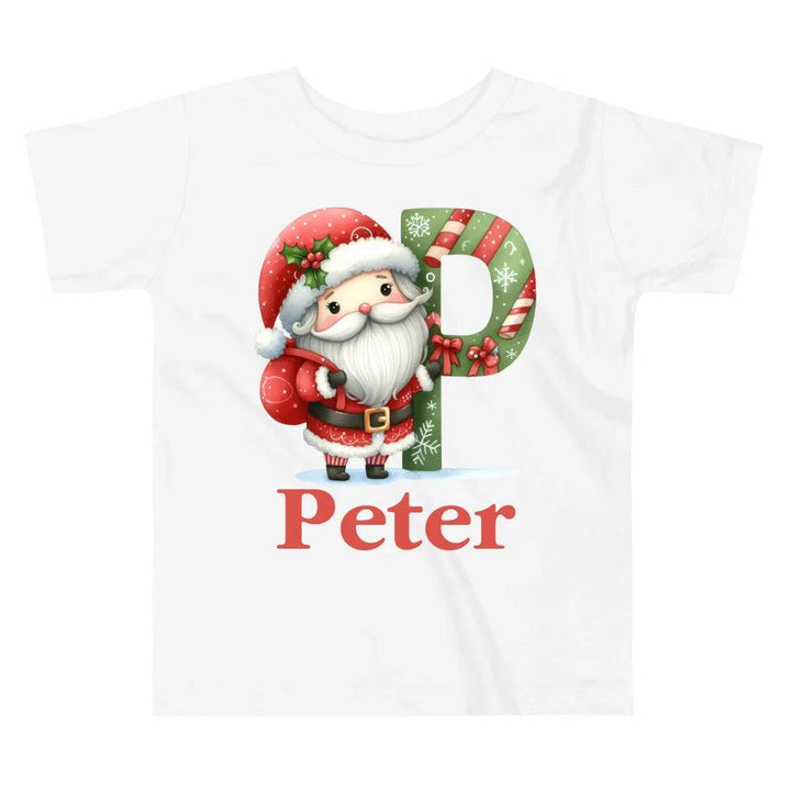 Custom Christmas Santa Alphabet T-Shirt – ART-TSH011 - ARTFULANE