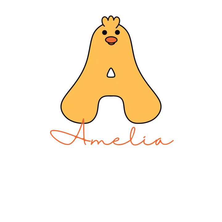 Custom Yellow Duck Alphabet T-Shirt – ART-TSH020 - ARTFULANE