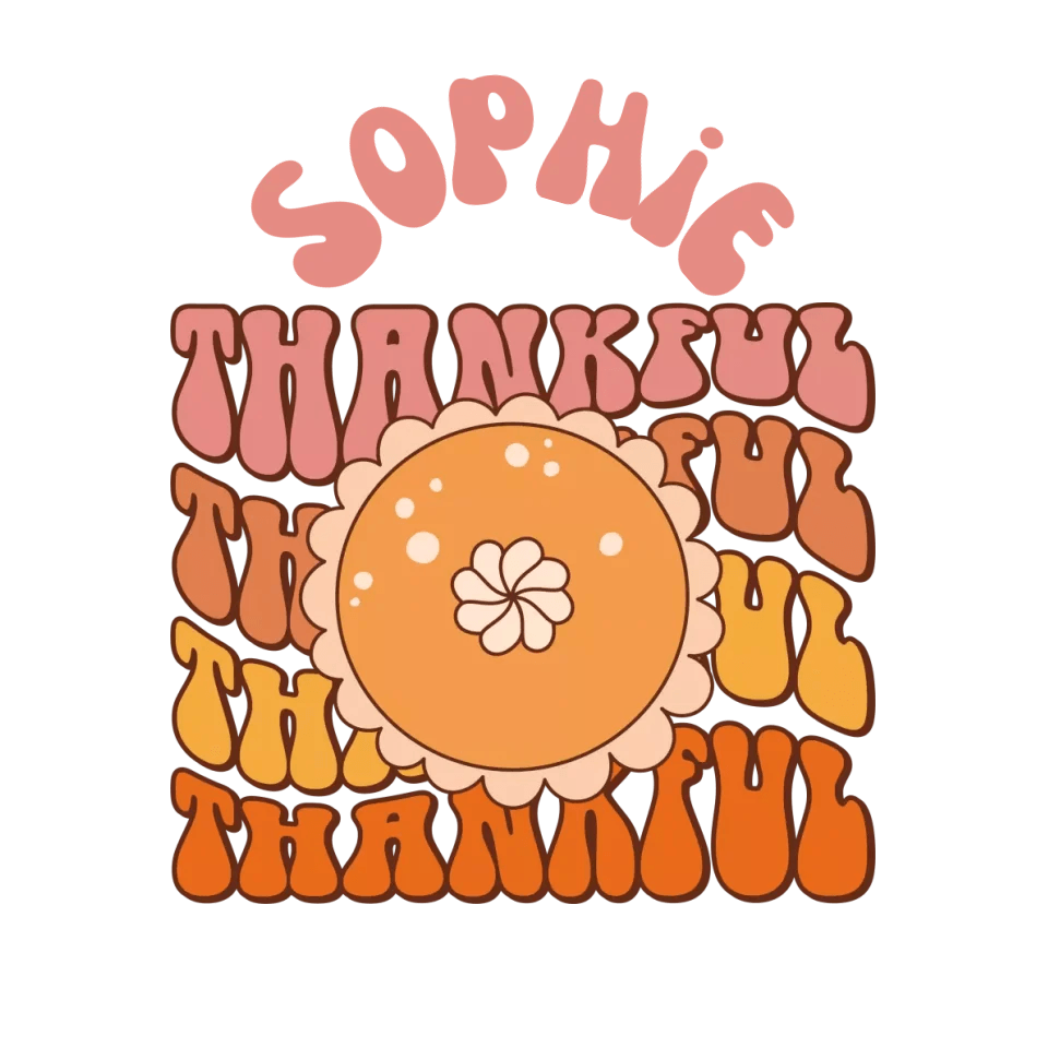 Custom Thanksgiving Fall Retro T-Shirt – ART-TSH022 - ARTFULANE