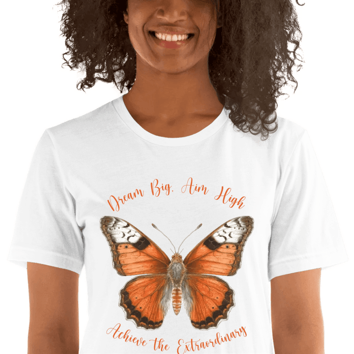 Custom Vintage Orange Butterflies T-Shirt - ART-TSH034 - ARTFULANE