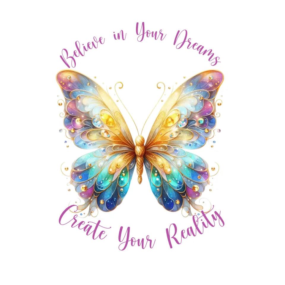 Custom Magic Butterflies T-Shirt - ART-TSH038 - ARTFULANE