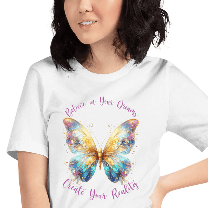 Custom Magic Butterflies T-Shirt - ART-TSH038 - ARTFULANE