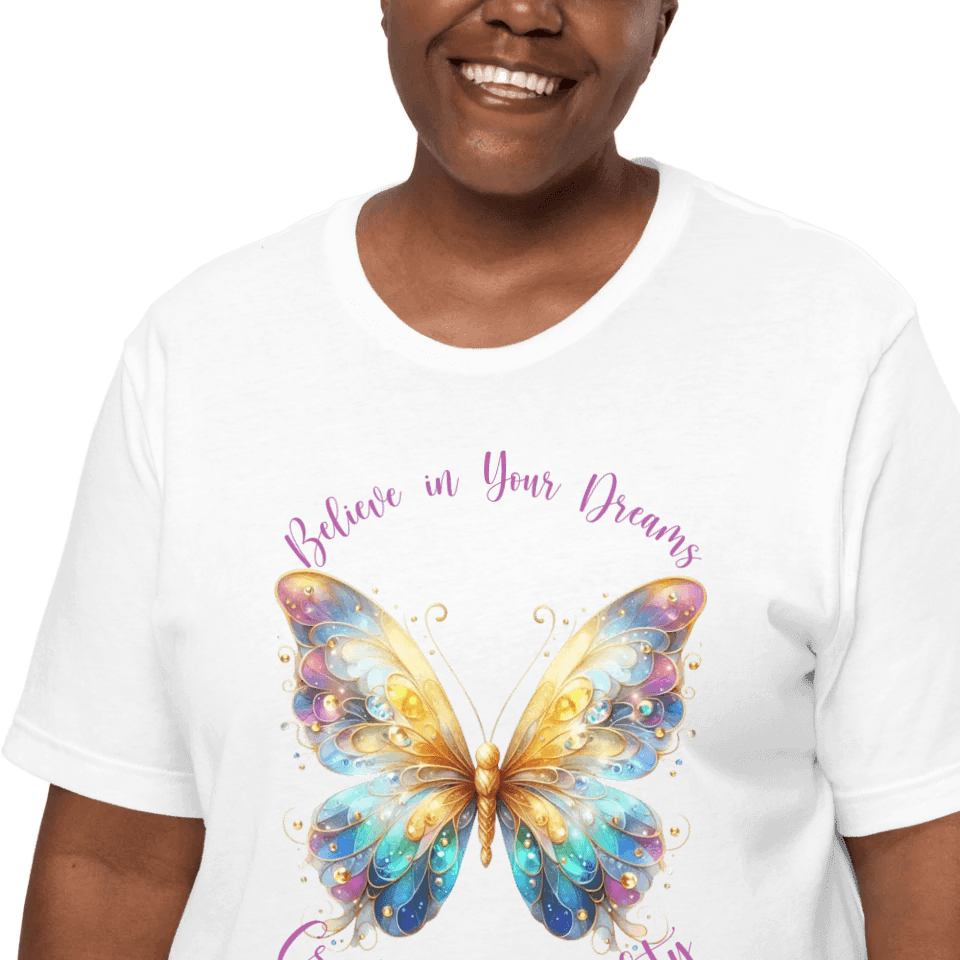 Custom Magic Butterflies T-Shirt - ART-TSH038 - ARTFULANE