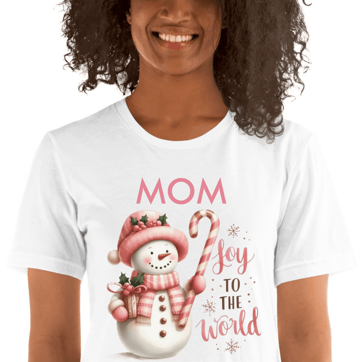 Custom Pink Christmas T-Shirt - ART-TSH041 - ARTFULANE