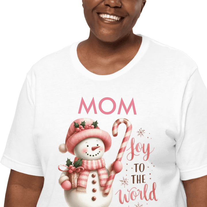 Custom Pink Christmas T-Shirt - ART-TSH041 - ARTFULANE