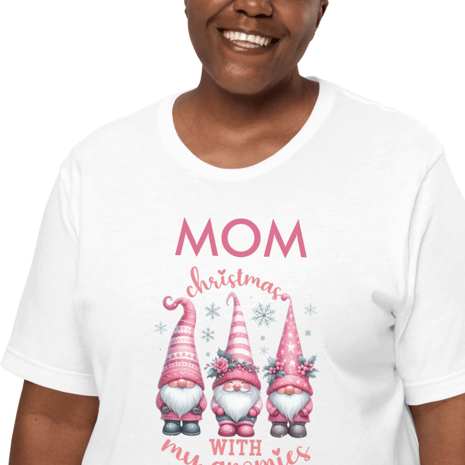 Custom Pink Christmas T-Shirt - ART-TSH042 - ARTFULANE