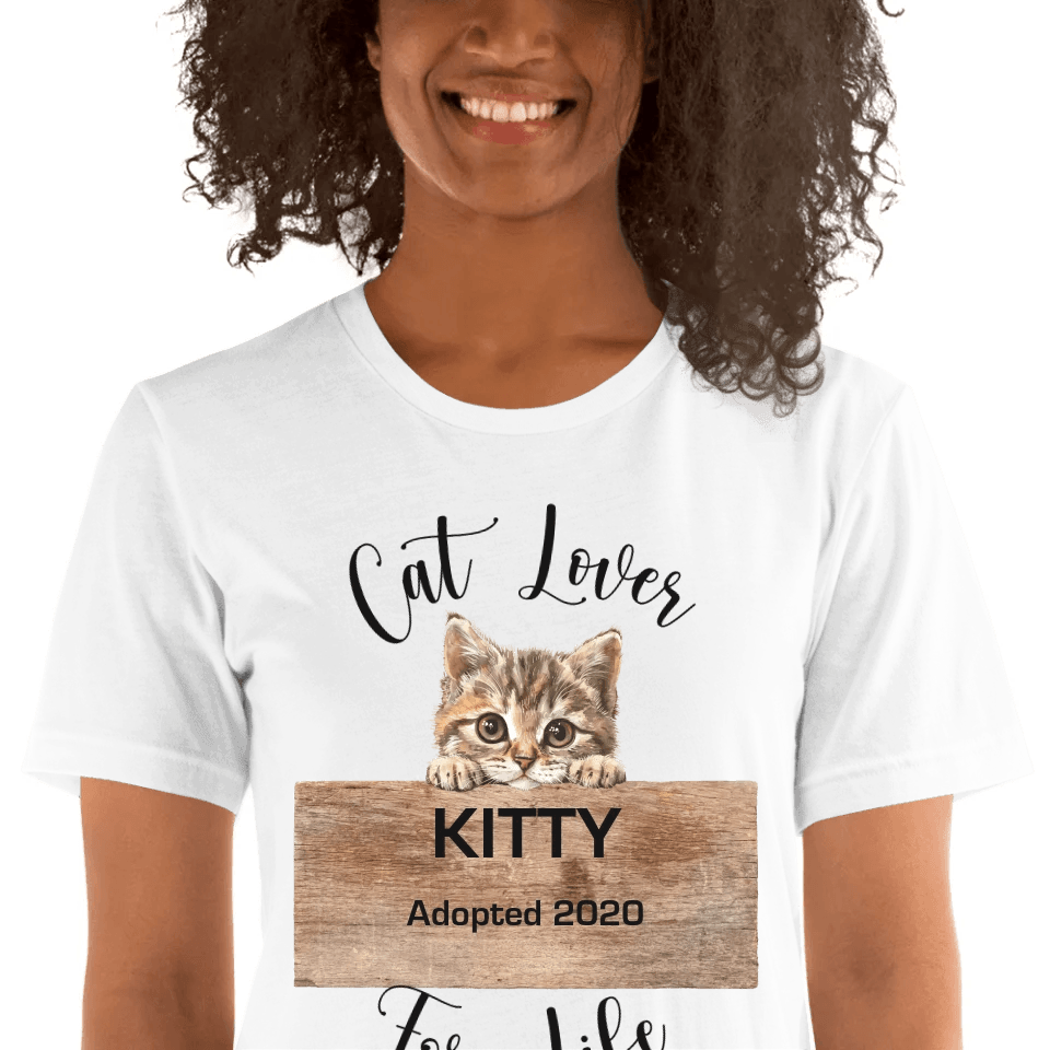 Custom Adorable Realistic Cat Peeking T-Shirt - ART-TSH044 - ARTFULANE