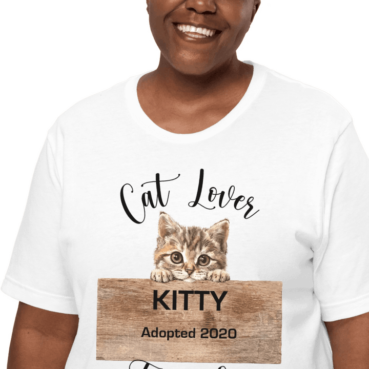 Custom Adorable Realistic Cat Peeking T-Shirt - ART-TSH044 - ARTFULANE