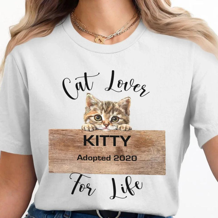 Custom Adorable Realistic Cat Peeking T-Shirt - ART-TSH044 - ARTFULANE