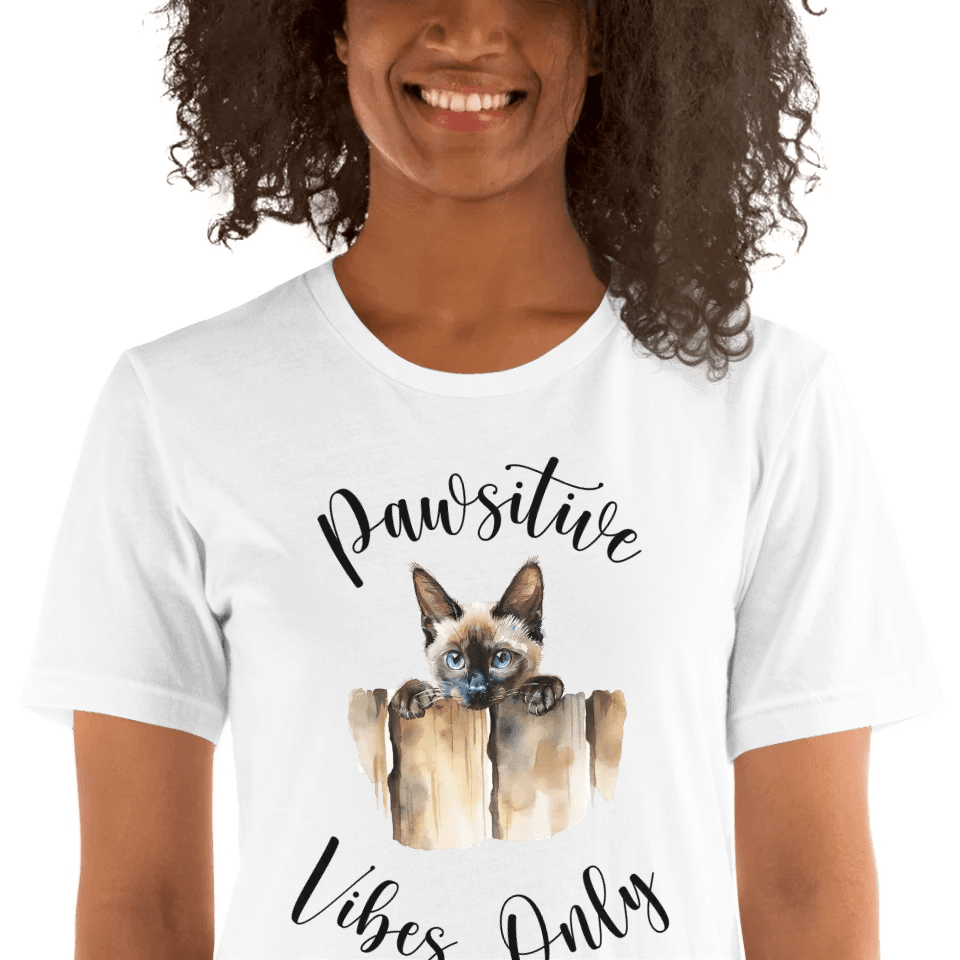 Custom Adorable Realistic Cat Peeking T-Shirt - ART-TSH045 - ARTFULANE