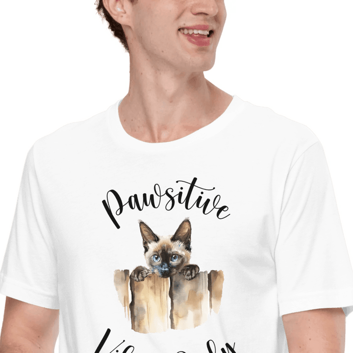 Custom Adorable Realistic Cat Peeking T-Shirt - ART-TSH045 - ARTFULANE