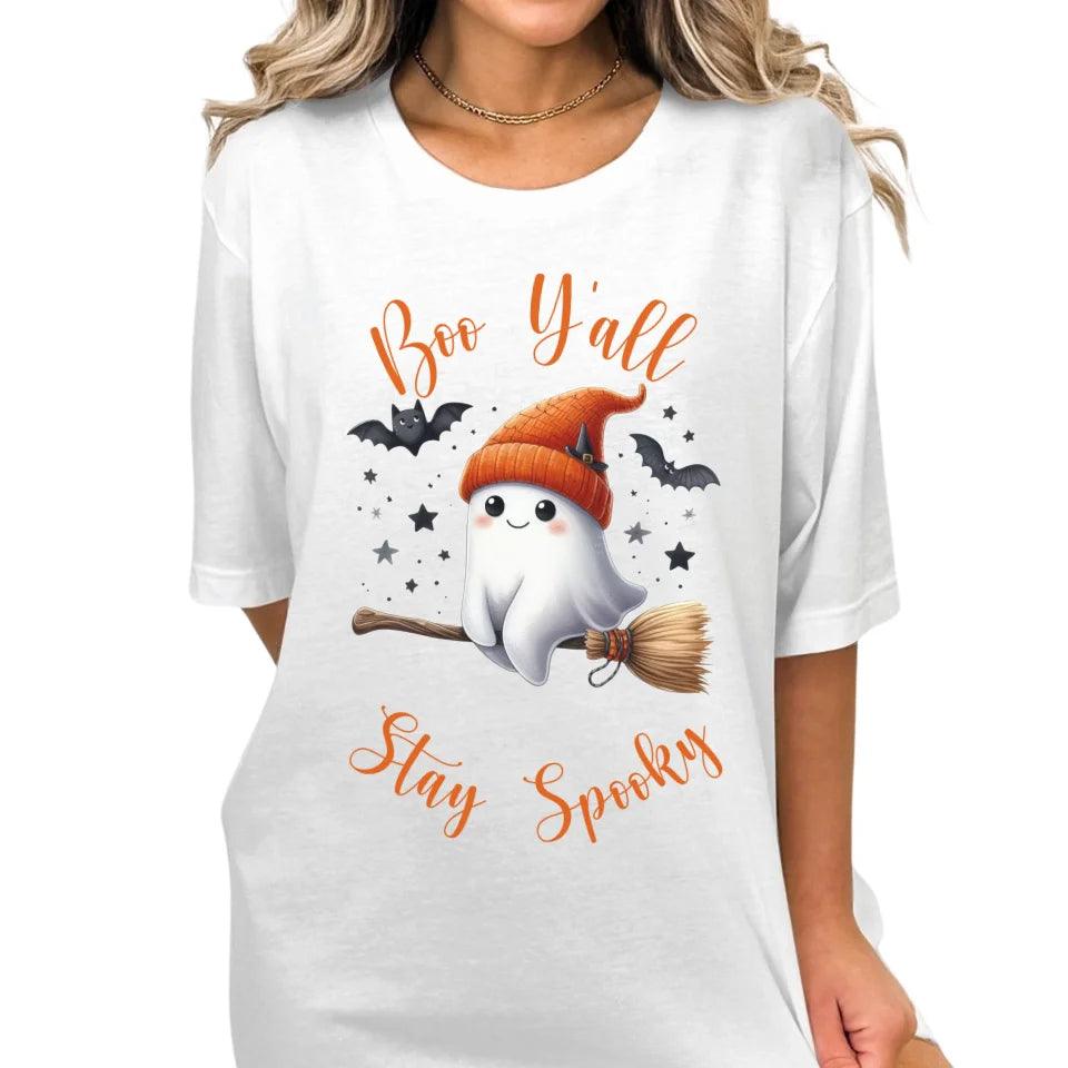 Custom Cute Retro Halloween Ghosts T-Shirt - ART-TSH053 - ARTFULANE