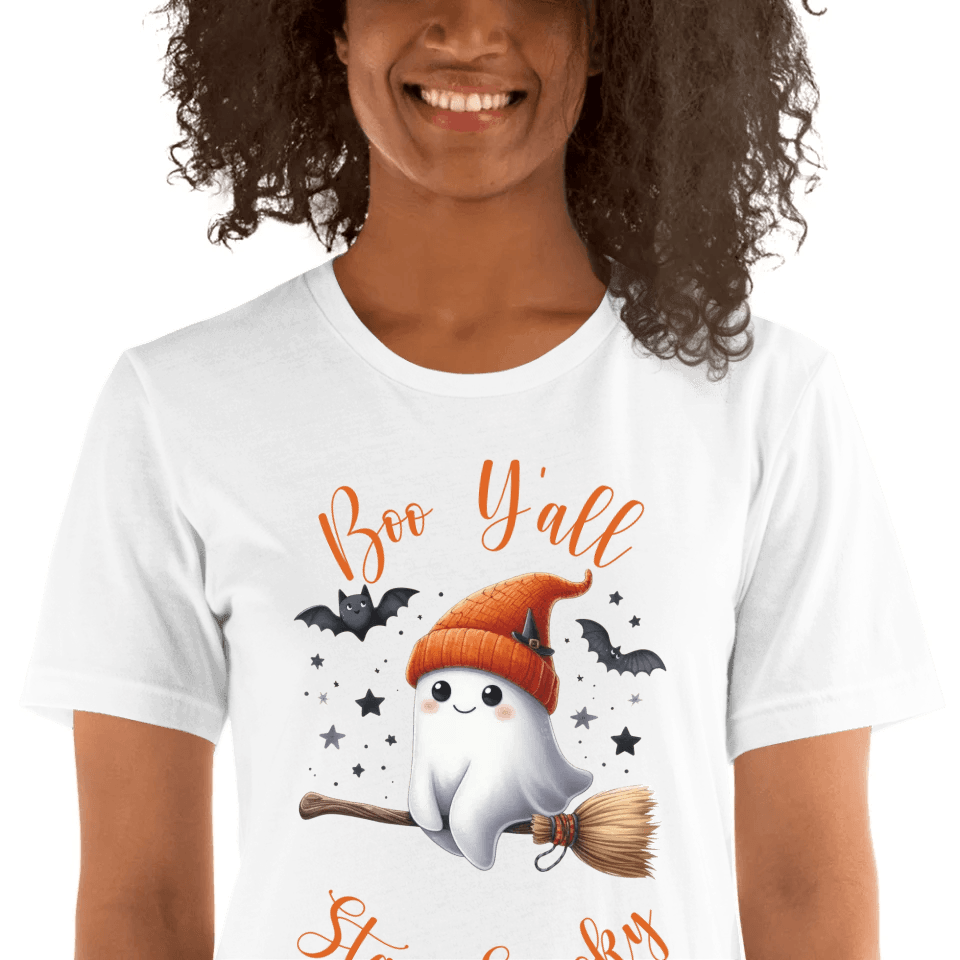 Custom Cute Retro Halloween Ghosts T-Shirt - ART-TSH053 - ARTFULANE