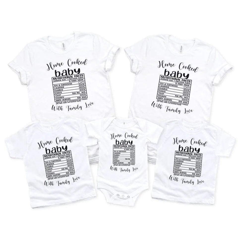 Custom Family Nutrition Facts T-Shirt - ART-TSH060 - ARTFULANE