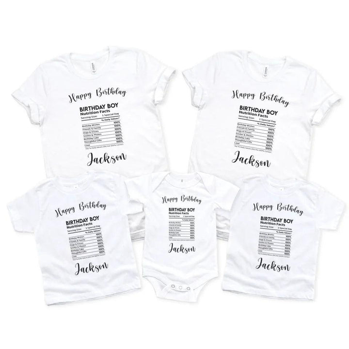 Custom Occasions Nutrition Facts T-Shirt - ART-TSH062 - ARTFULANE