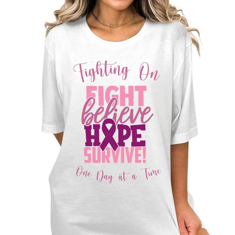 Custom Pink Cancer Awareness T-Shirt - ART-TSH064 - ARTFULANE