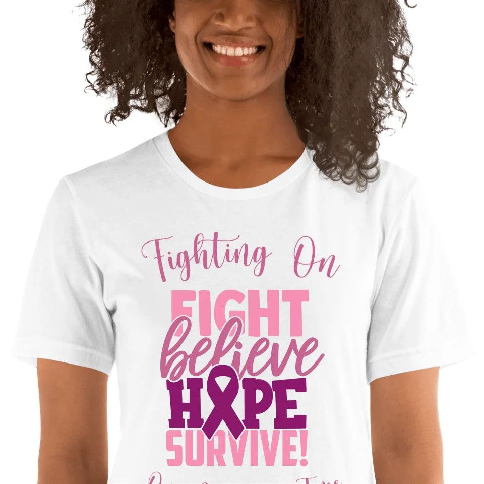 Custom Pink Cancer Awareness T-Shirt - ART-TSH064 - ARTFULANE