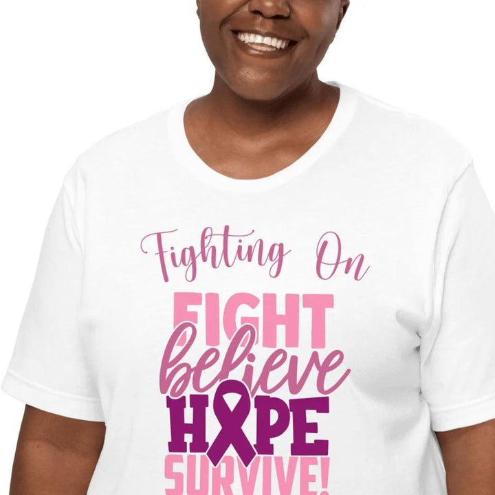 Custom Pink Cancer Awareness T-Shirt - ART-TSH064 - ARTFULANE