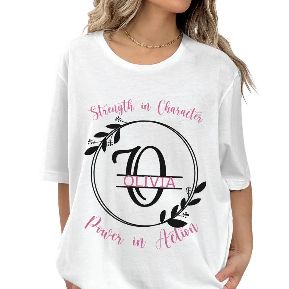 Custom Split Letter Monogram T-Shirt - ART-TSH076 - ARTFULANE