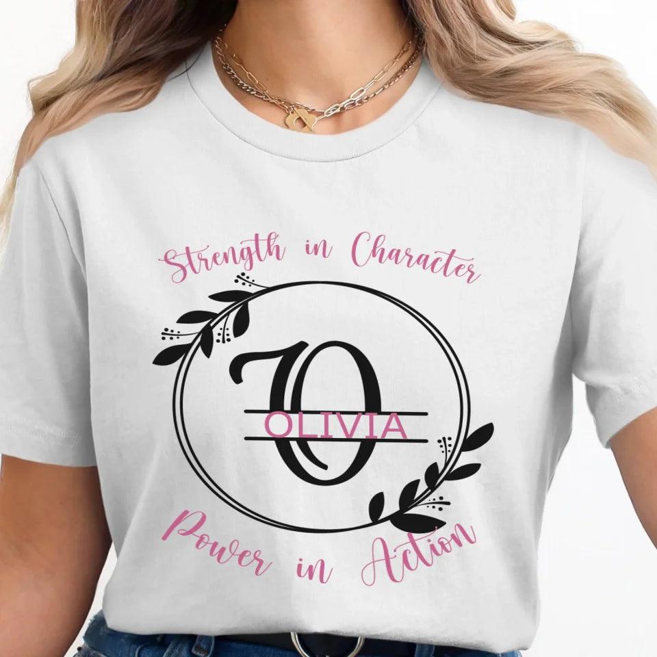 Custom Split Letter Monogram T-Shirt - ART-TSH076 - ARTFULANE