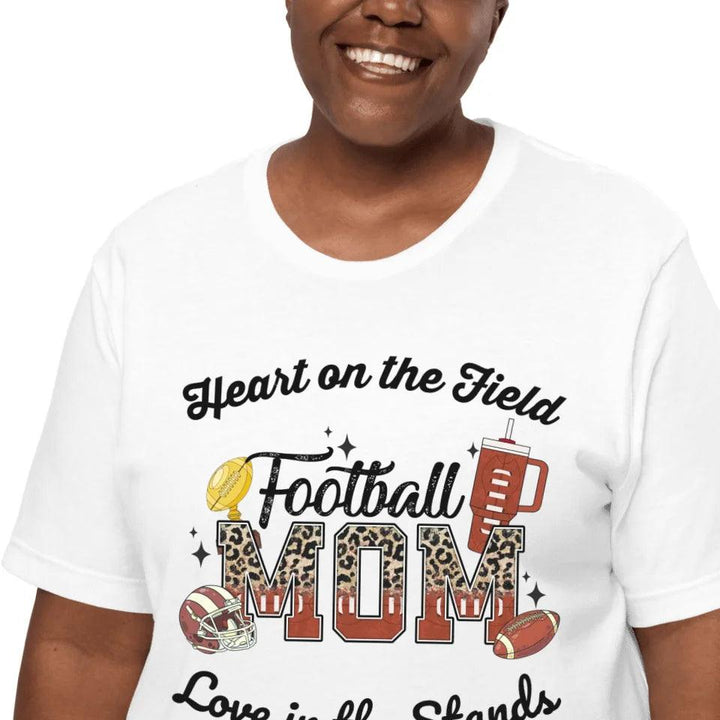 Custom Colorful Sport Mom T-Shirt - ART-TSH083 - ARTFULANE