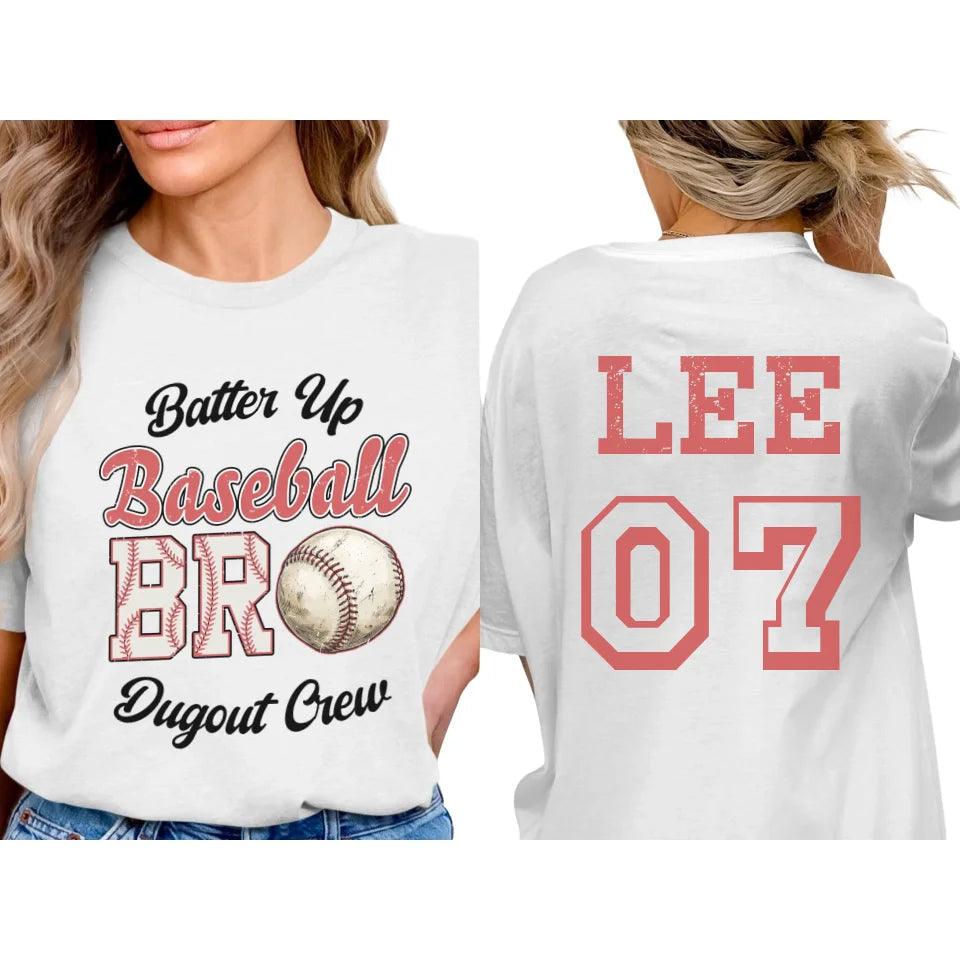 Custom Retro Baseball Family T-Shirt - ART-TSH084 - ARTFULANE