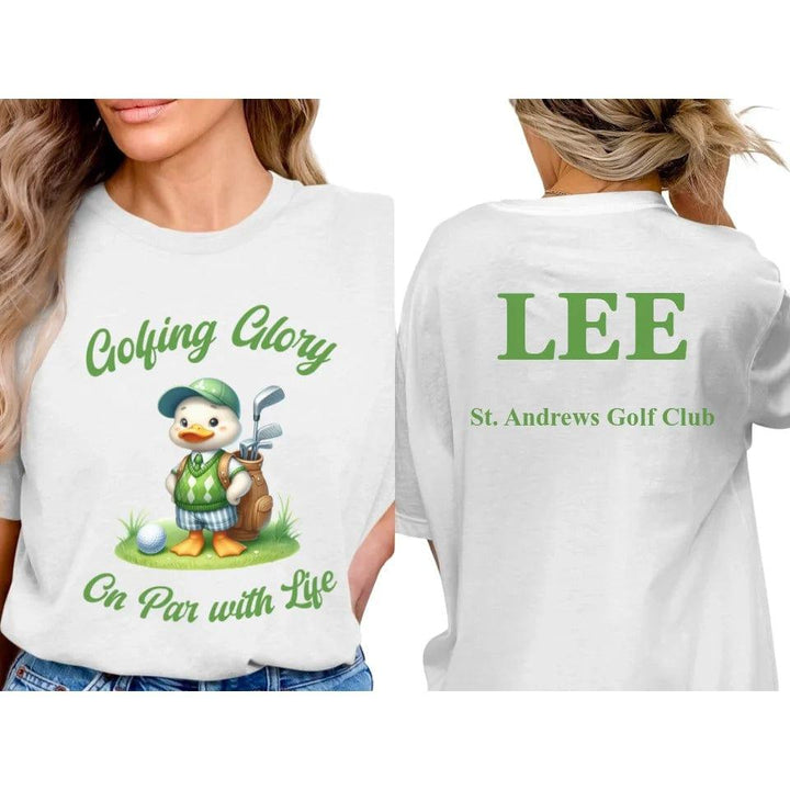 Custom Golf Cute Animal T-Shirt - ART-TSH093 - ARTFULANE