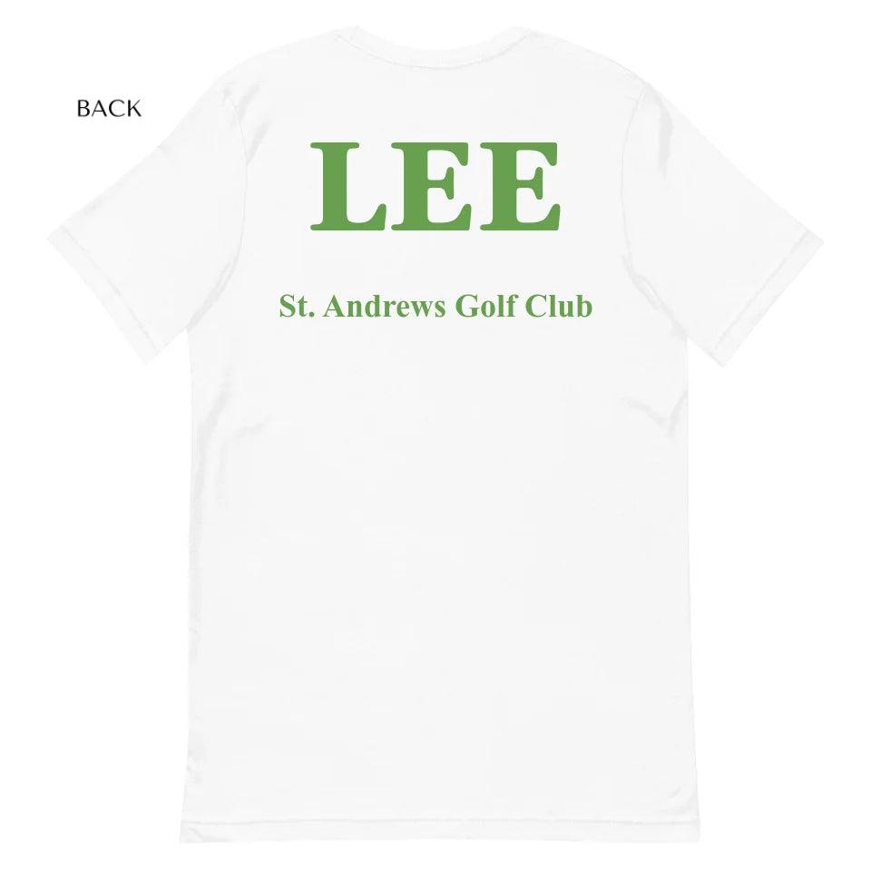 Custom Split Golf Design Monogram T-Shirt - ART-TSH094 - ARTFULANE