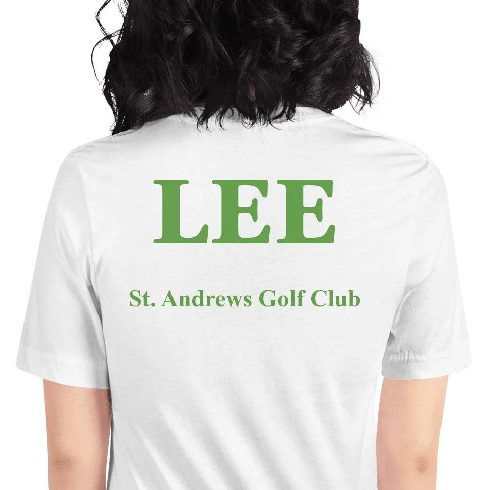 Custom Split Golf Design Monogram T-Shirt - ART-TSH094 - ARTFULANE