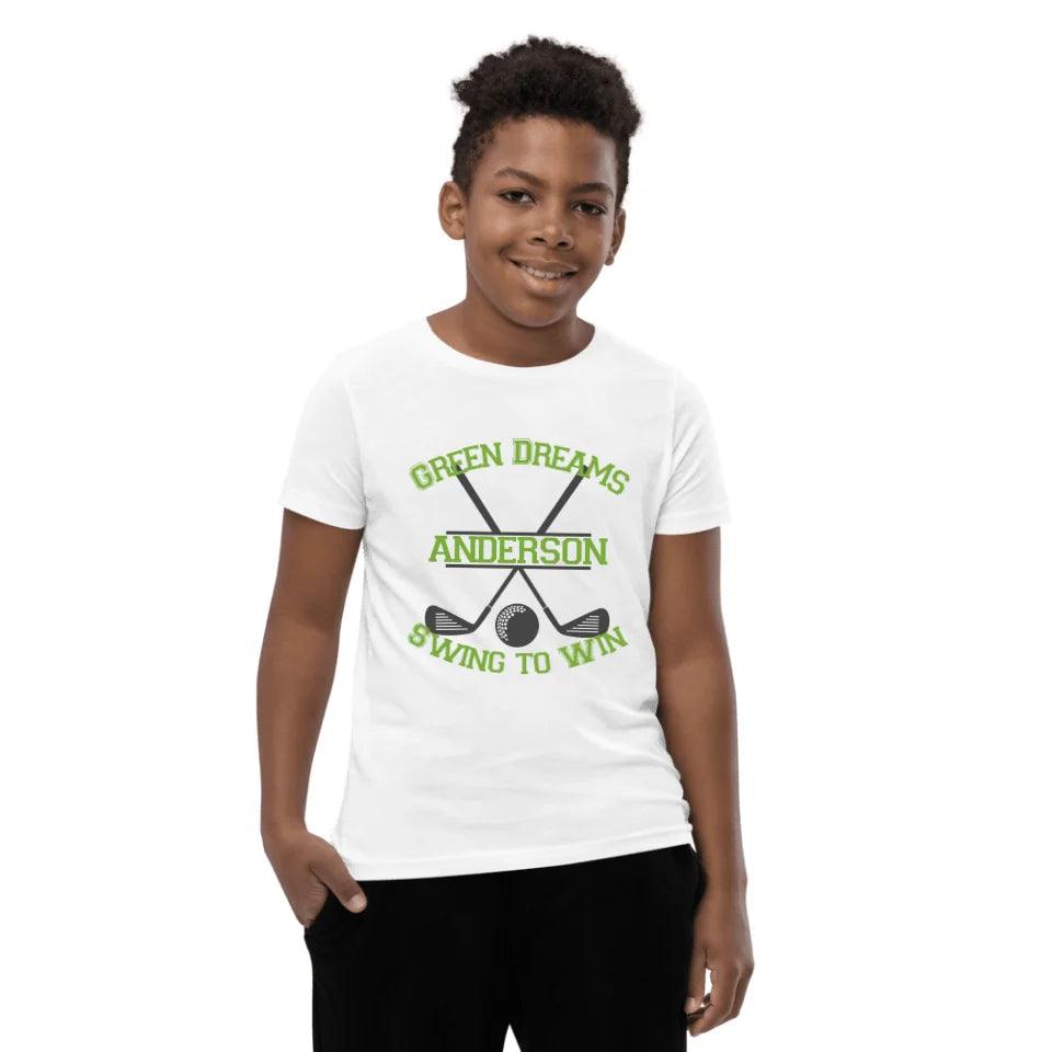 Custom Split Golf Design Monogram T-Shirt - ART-TSH094 - ARTFULANE