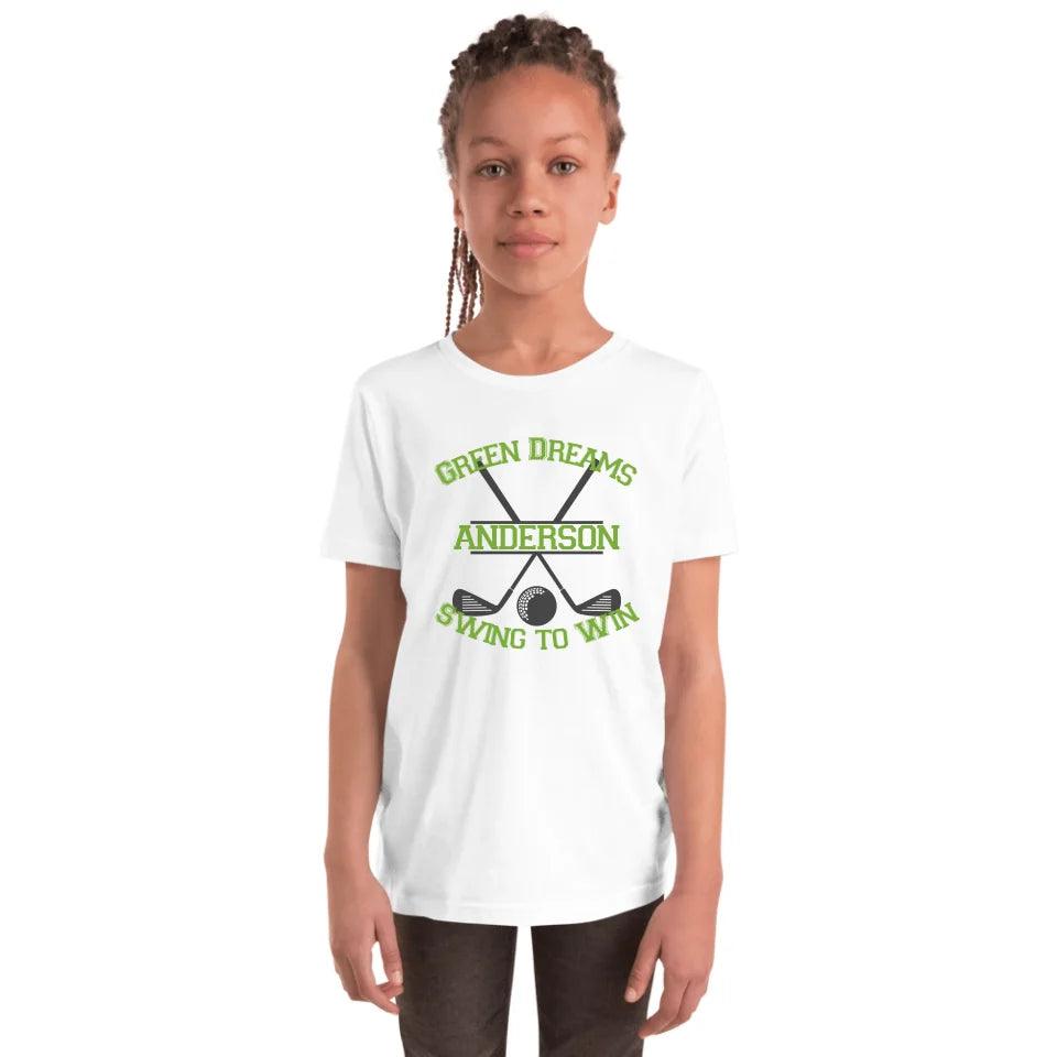 Custom Split Golf Design Monogram T-Shirt - ART-TSH094 - ARTFULANE