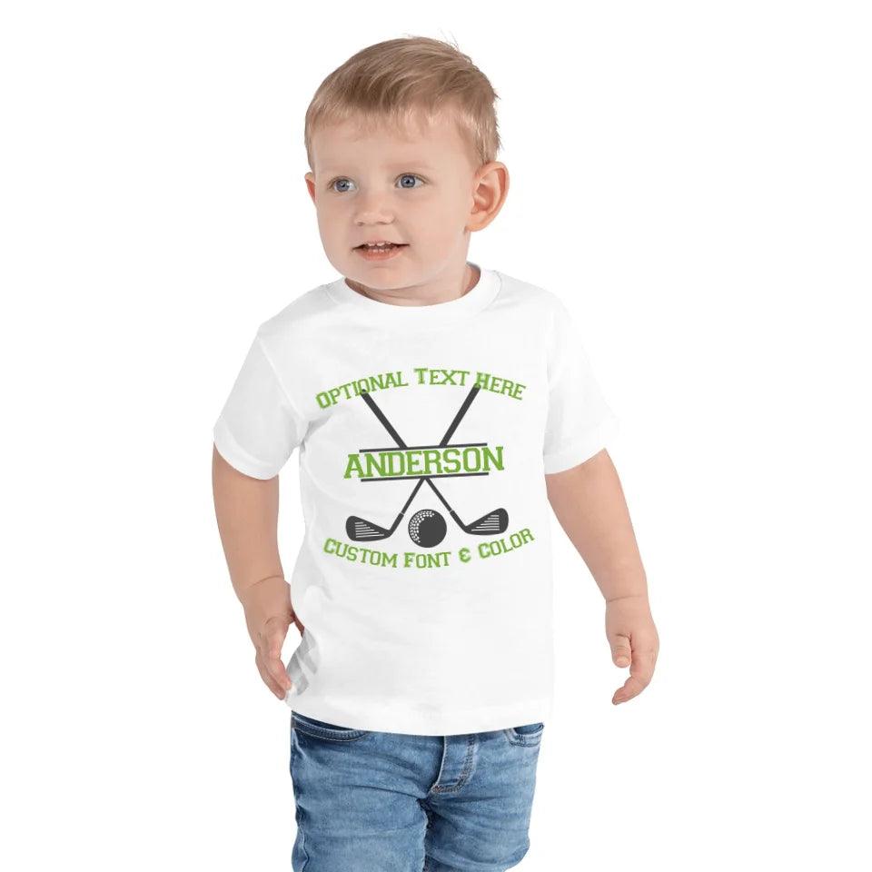 Custom Split Golf Design Monogram T-Shirt - ART-TSH094 - ARTFULANE