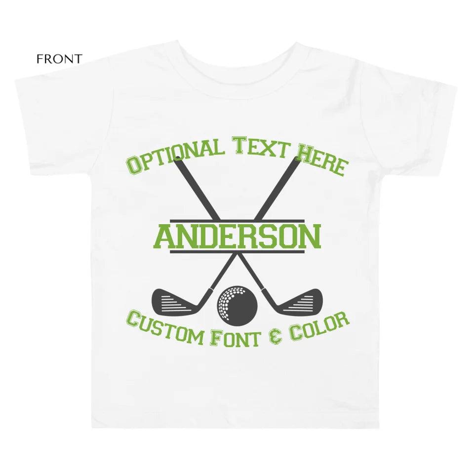 Custom Split Golf Design Monogram T-Shirt - ART-TSH094 - ARTFULANE