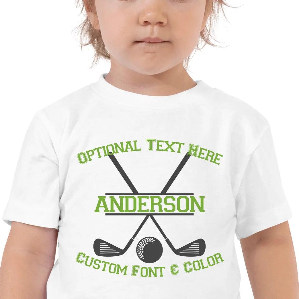 Custom Split Golf Design Monogram T-Shirt - ART-TSH094 - ARTFULANE