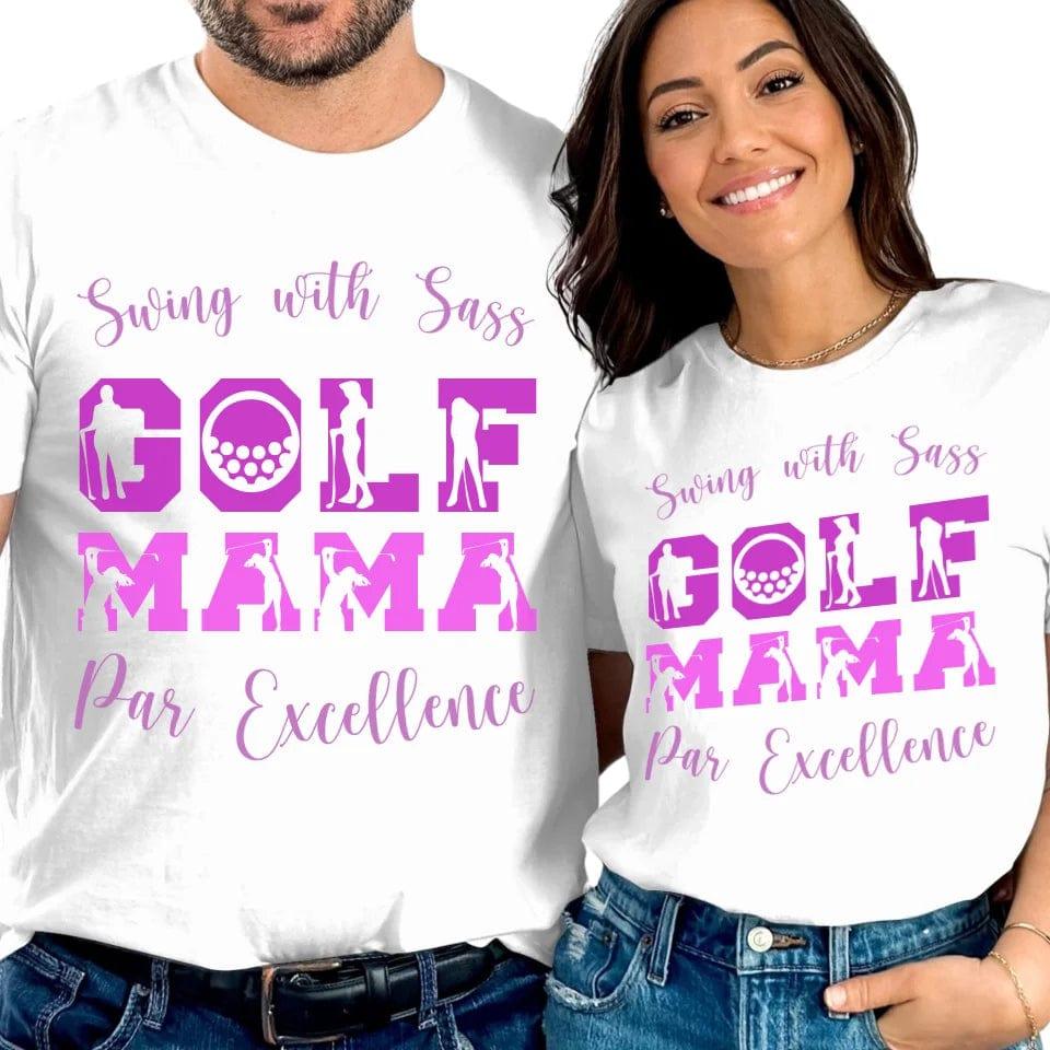 Custom Golf Lady Icon Font T-Shirt - ART-TSH095 - ARTFULANE