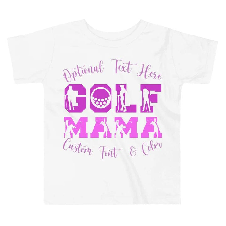 Custom Golf Lady Icon Font T-Shirt - ART-TSH095 - ARTFULANE