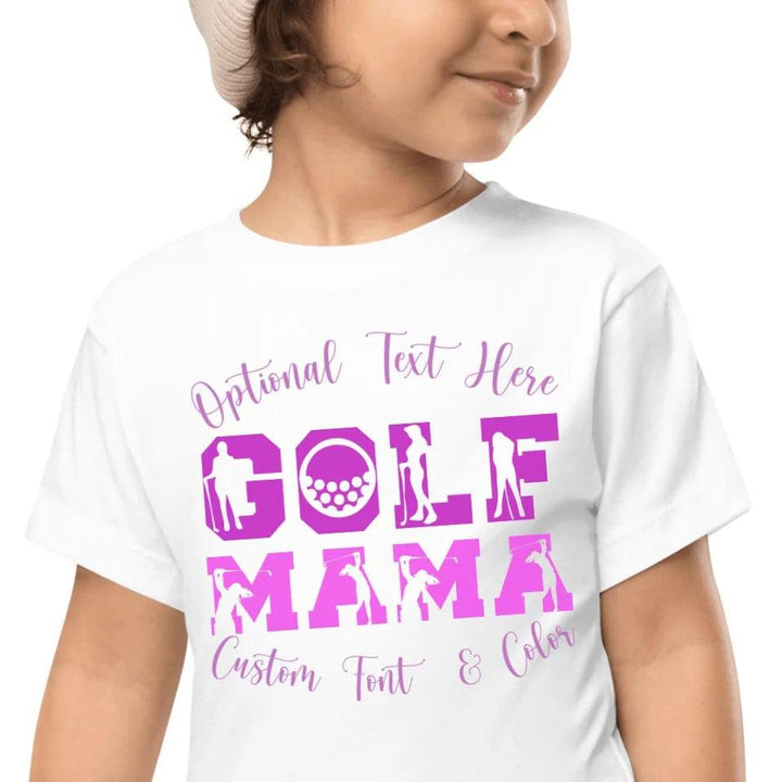 Custom Golf Lady Icon Font T-Shirt - ART-TSH095 - ARTFULANE