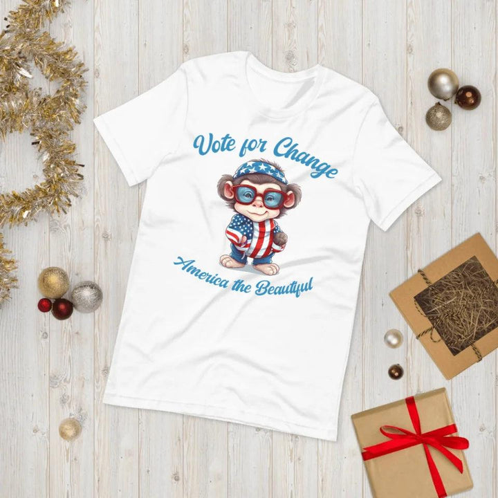 Custom Patriotic Cute Animals T-Shirt - ART-TSH100 - ARTFULANE