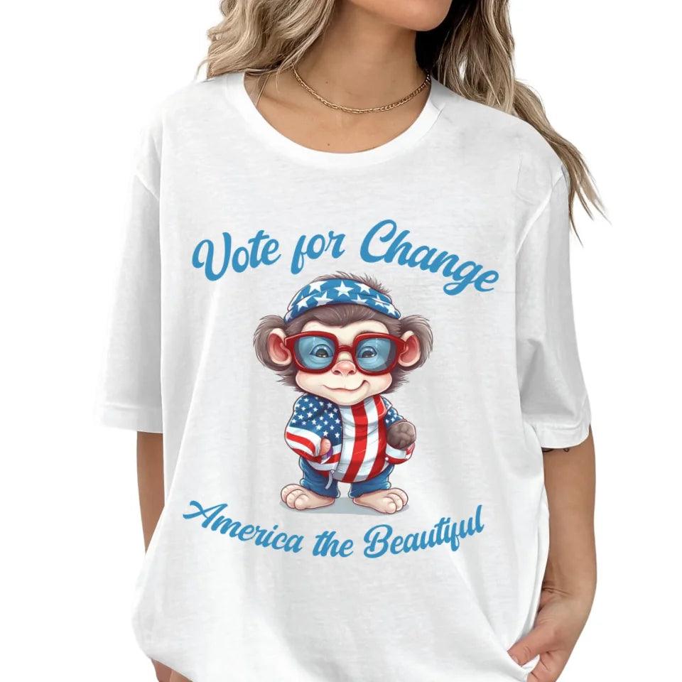 Custom Patriotic Cute Animals T-Shirt - ART-TSH100 - ARTFULANE