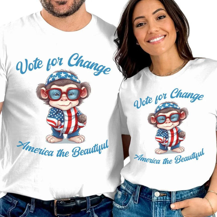 Custom Patriotic Cute Animals T-Shirt - ART-TSH100 - ARTFULANE