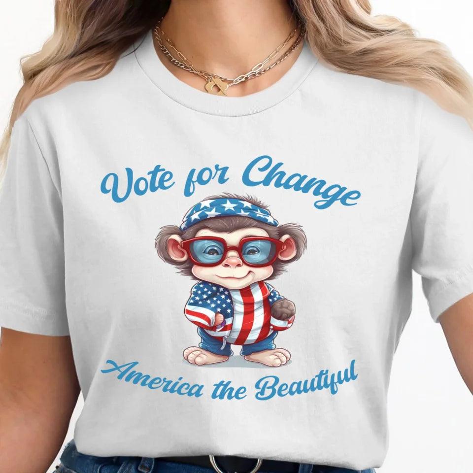 Custom Patriotic Cute Animals T-Shirt - ART-TSH100 - ARTFULANE