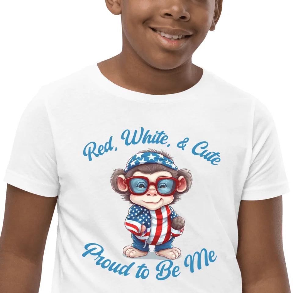 Custom Patriotic Cute Animals T-Shirt - ART-TSH100 - ARTFULANE