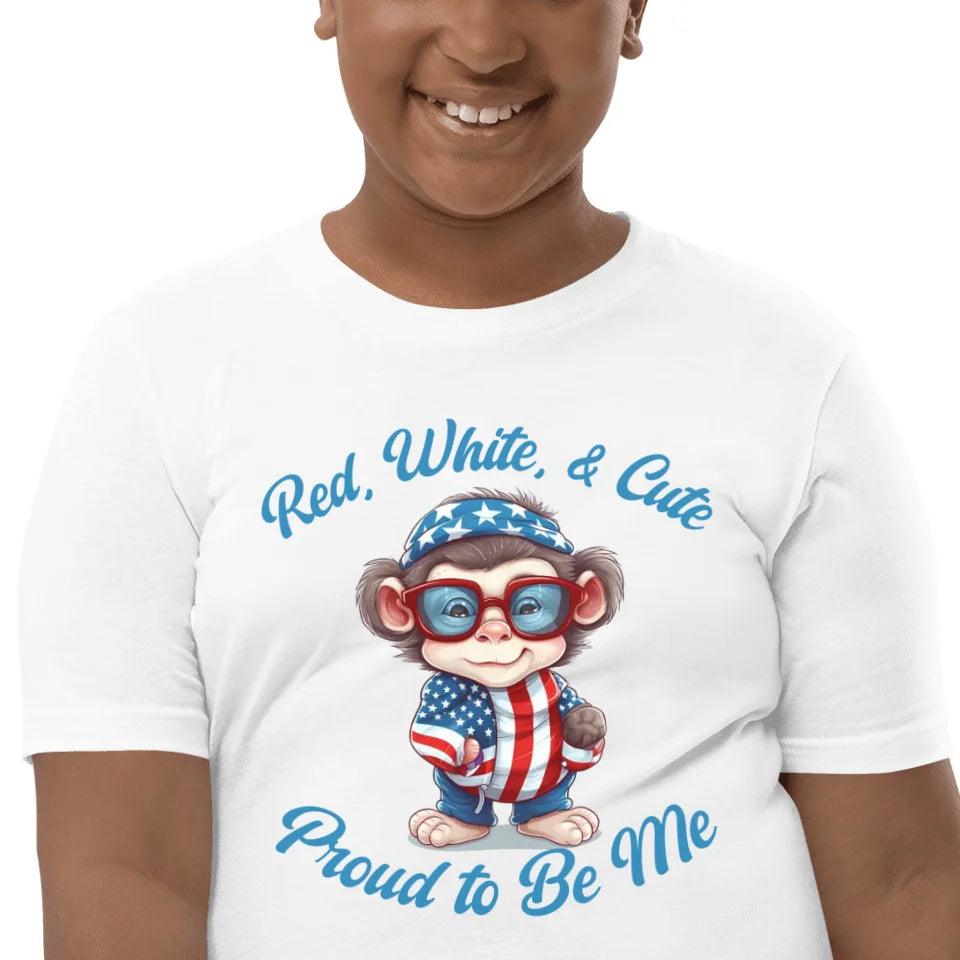 Custom Patriotic Cute Animals T-Shirt - ART-TSH100 - ARTFULANE