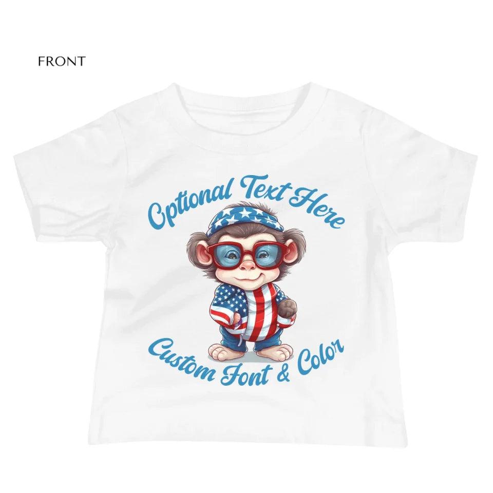 Custom Patriotic Cute Animals T-Shirt - ART-TSH100 - ARTFULANE