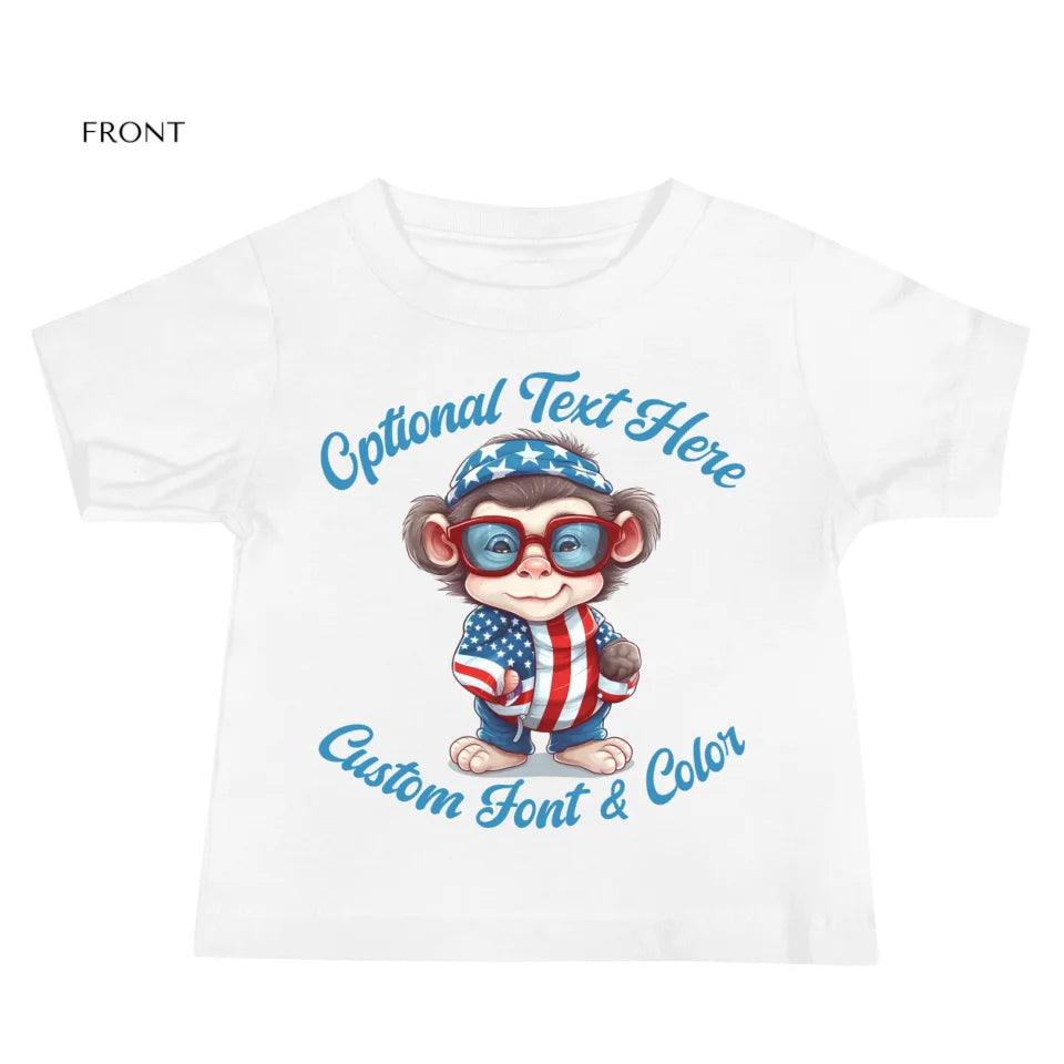 Custom Patriotic Cute Animals T-Shirt - ART-TSH100 - ARTFULANE