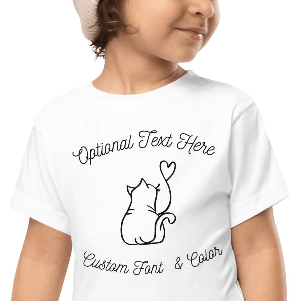 Custom Cat Line Art T-Shirt - ART-TSH101 - ARTFULANE