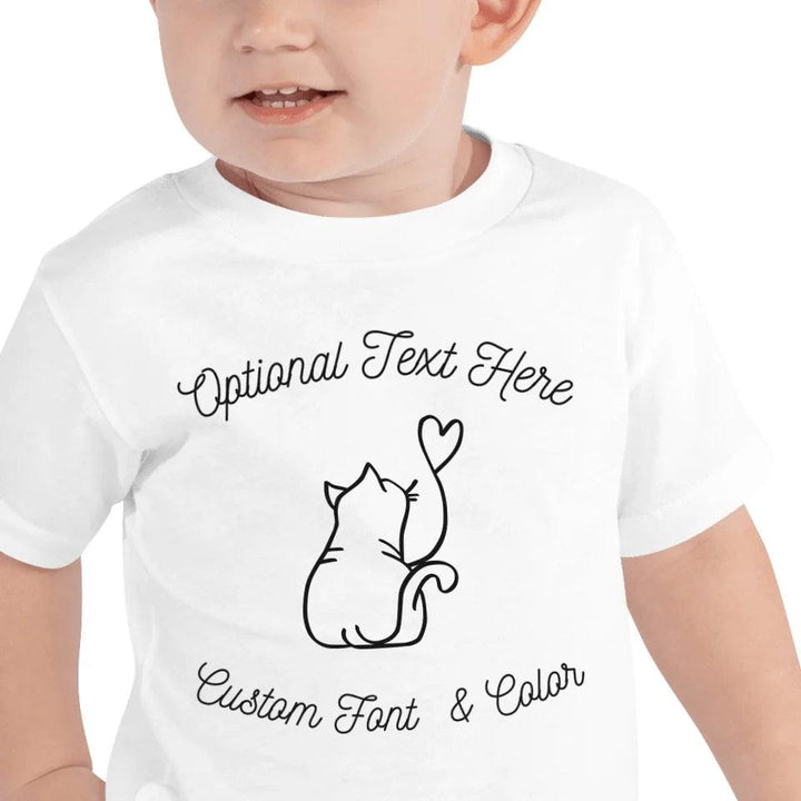 Custom Cat Line Art T-Shirt - ART-TSH101 - ARTFULANE