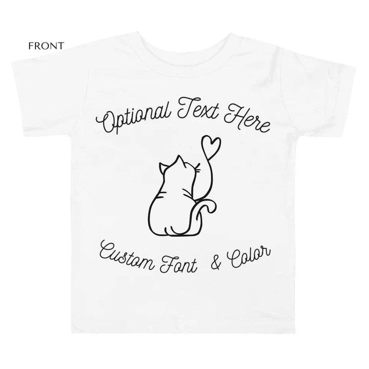 Custom Cat Line Art T-Shirt - ART-TSH101 - ARTFULANE