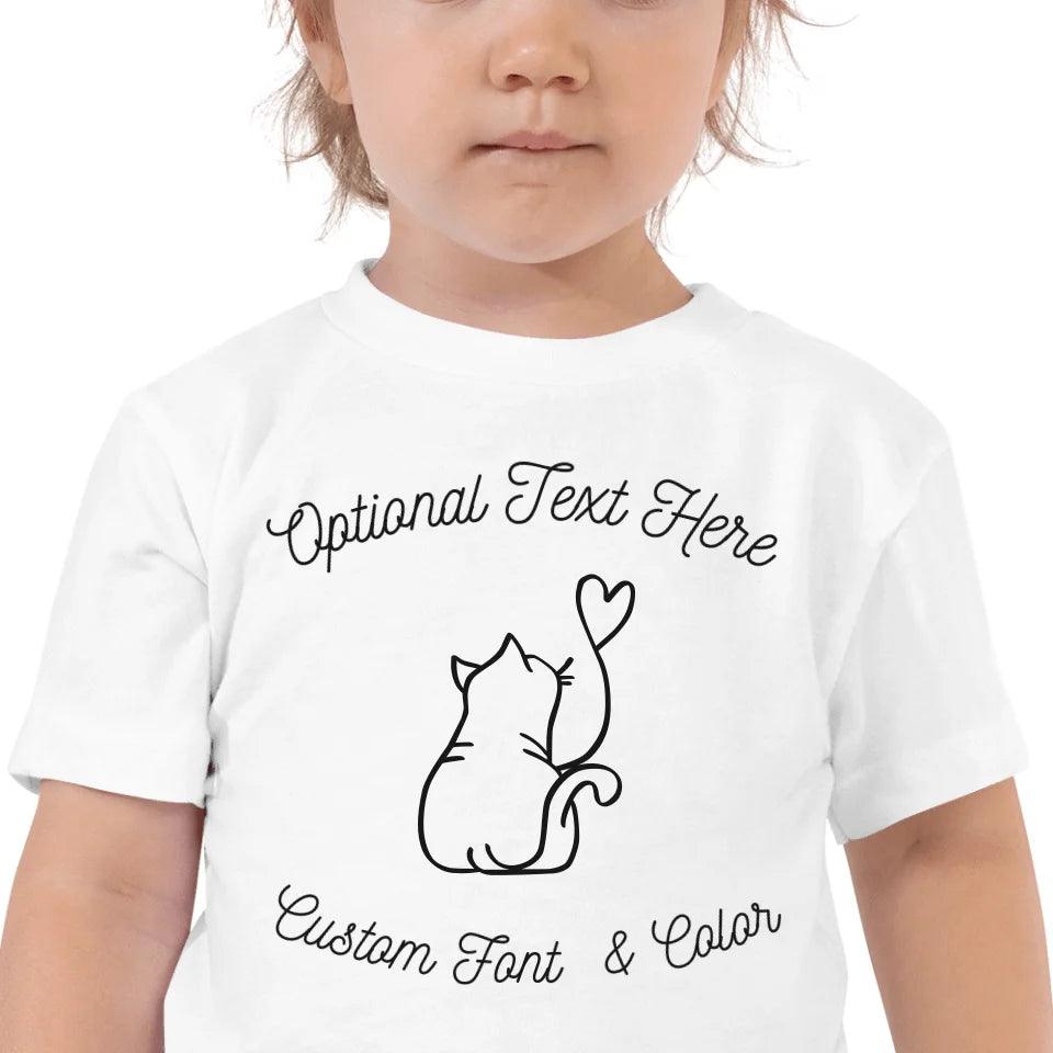 Custom Cat Line Art T-Shirt - ART-TSH101 - ARTFULANE